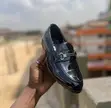 Classic Black Shiny Kid's Loafers - 2