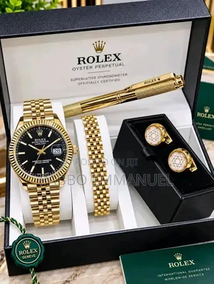 4-in-1 Rolex Hand Watch Set for Men