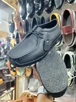 Men's Clarks Loafers - Black Leather - 1