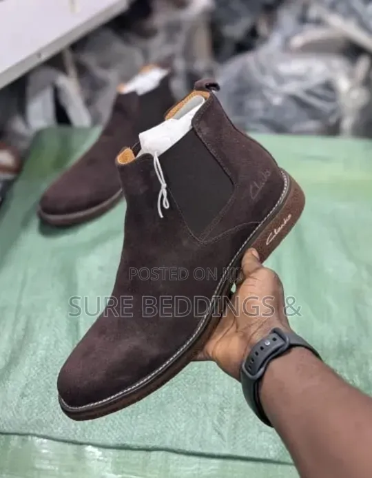 Clarks Chelsea Suede Boots - 1