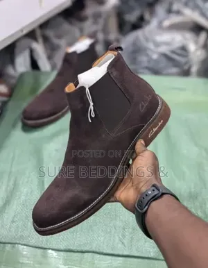 Clarks Chelsea Suede Boots