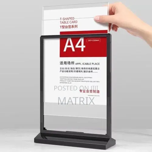 Used Desktop Display Board - Menu/Sign Holder - 1