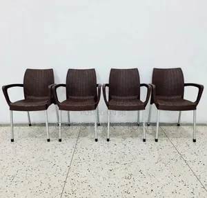 Wicker Design Plastic Chairs (Set of 1)