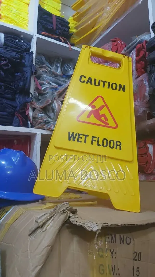 Wet Floor Caution Signs - Reusable PVC - 1