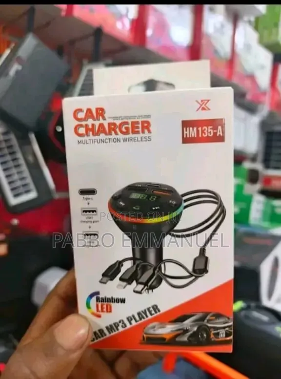 Car Bluetooth FM Transmitter MP3 Charger - 1