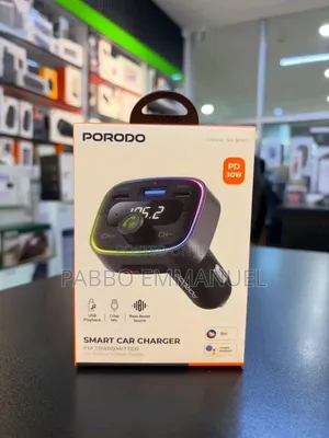 Porodo Smart Car Charger FM Transmitter (PD 60W)