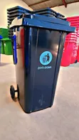 240 Litre Black Plastic Dust Bins - 1