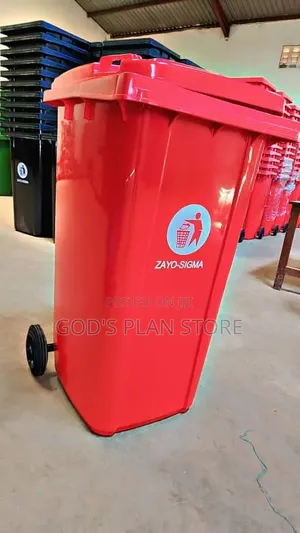 Terracotta 240 Litre Plastic Dust Bin