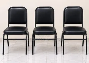 Stackable Office Chairs - Black