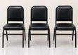 Stackable Office Chairs - Black - 2