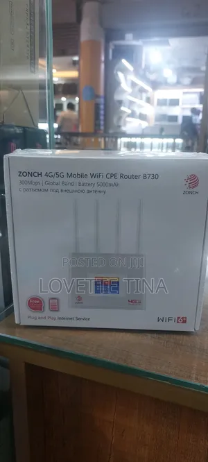 Zonch B730 4G/5G Router with Battery & Antenna
