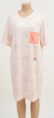 Cute Bear Print Cotton Sleepwear/Maternity Night Dress - Beige - 5