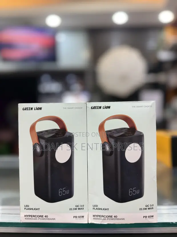 Green Lion Hyper Core 40 Power Bank (40000mAh, 65W PD) - 1