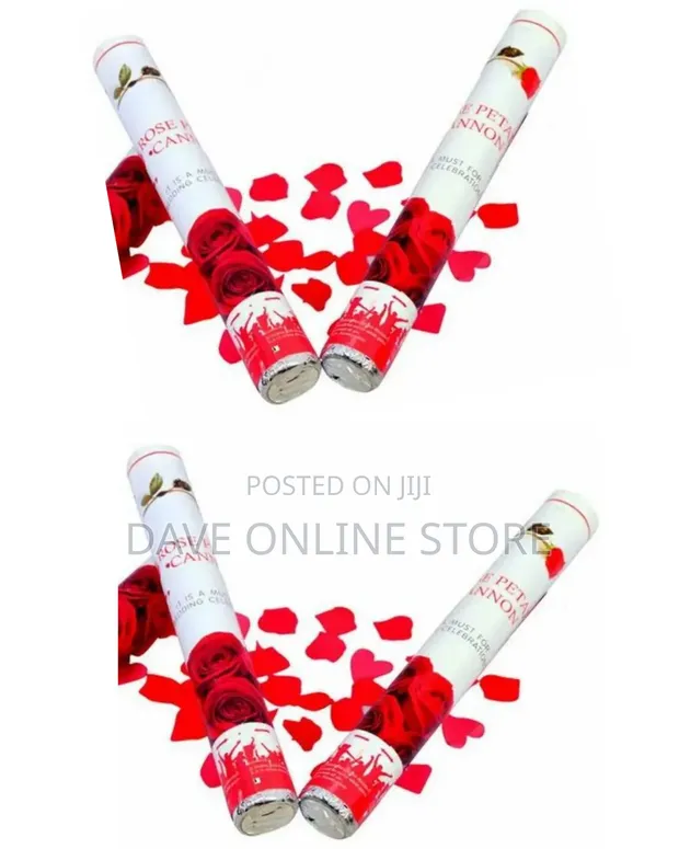 Rose Petal Confetti Cannon Party Poppers - 1