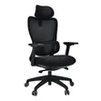 Modern Adjustable Office Chair with Headrest - 1