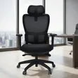 Modern Adjustable Office Chair with Headrest - 2