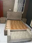 Comfortable 5x6 Bed with Side Drawers and Bench - 2