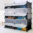 4-Column Plastic Shoe Rack - 3