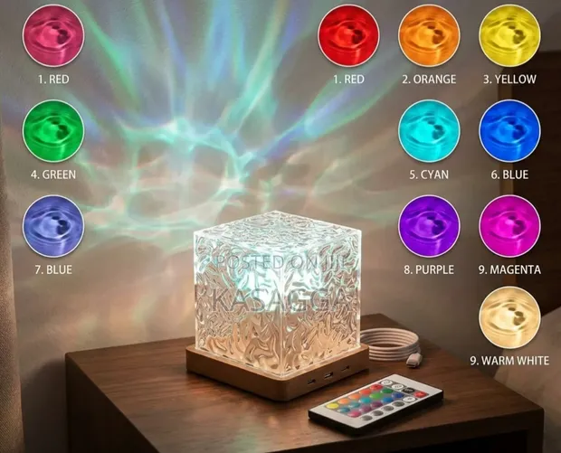 USB Charging Lamp with Nine Colors - 1