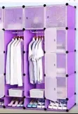 3 Column Plastic Closet with Shoe Rack - 3