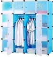 3 Column Plastic Closet with Shoe Rack - 4