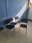 Portable Mesh Back Plastic Chairs - 3