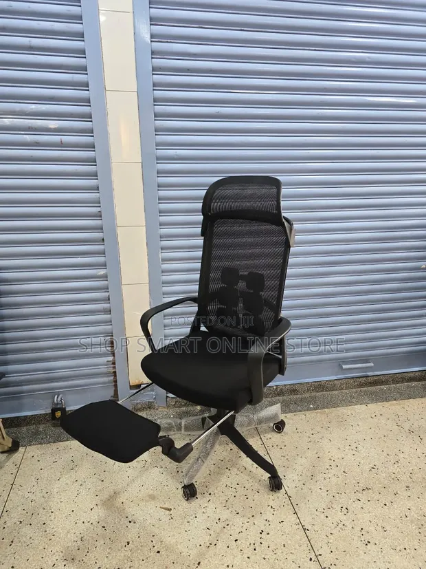 Footrest Reclining Office Chair - Brand New - 1