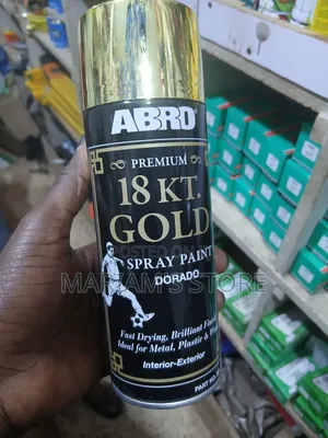 Gold Spray Paint Can - Fast-Drying