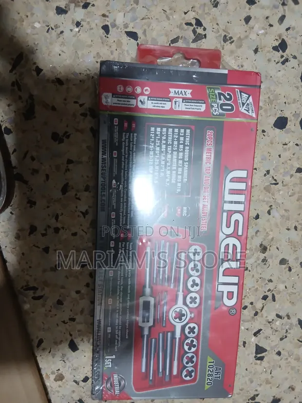 WISEUP 20-Piece Metric Tap and Die Set - 1
