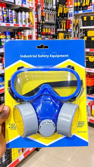 Industrial Safety Respirator Mask and Goggles Kit