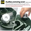 30L Heavy-Duty Metal Fuel Jerry Can with Flexible Sprout - 2