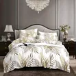 Leaf Printed 3-in-1 Duvet Set - Queen Size - 1