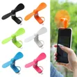 Portable Mini USB Rechargeable Handheld Fan for Mobile Phones - 1