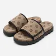 Louis Vuitton Slides - Brown Logo Pattern - 1