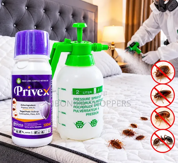 Privex Bedbug Insecticide (100ml) with Free Spray Bottle - 1