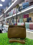 Bailee Shoulder Bag - Gold-Tone Brand Logo - 1