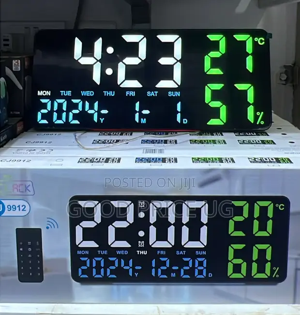 GH9002 Multi-Function Digital LED Wall Clock - 1