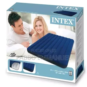 Intex 10 Inch Inflatable Air Mattress with Pump