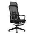 High Back Office Chair with Orthopedic Back Support - 1