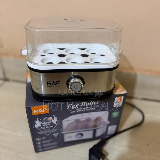 RAF Electric Egg Boiler 400W - Automatic 6-Egg Cooker - 1