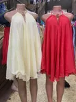 100K Red Sundress - Knee-Length - 1