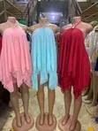 100K Red Sundress - Knee-Length - 2