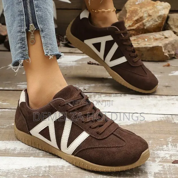 Achock Retro Unisex Sneakers - Brown - 1