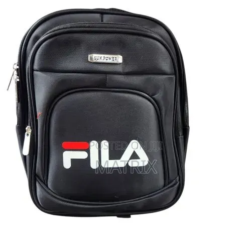 Leather School Backpack Bag - 1