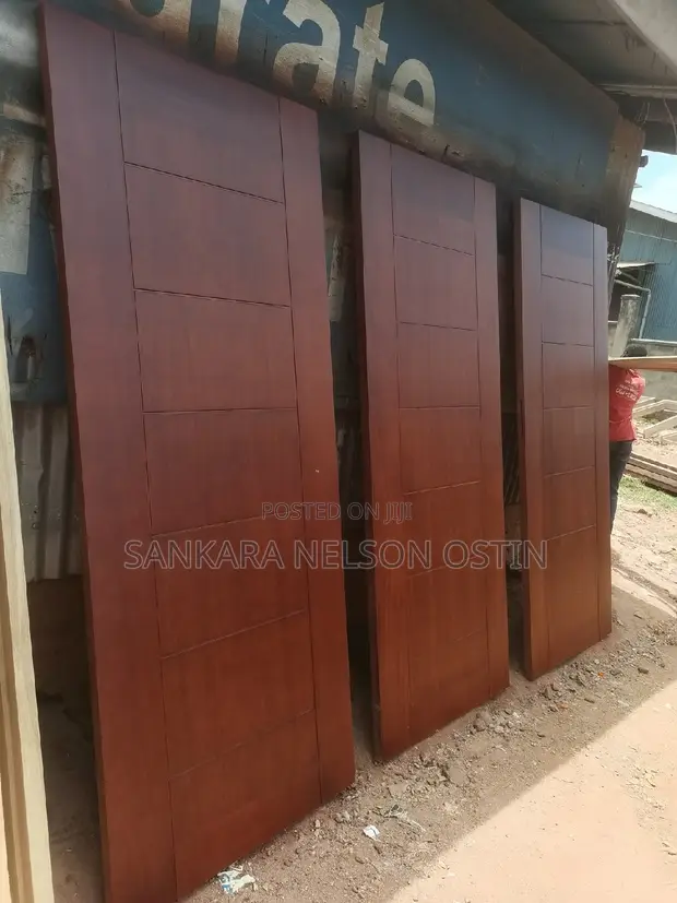 Mahogany Security Doors - Brand New - 1