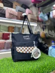 Multi-Pocket Canvas and Nylon Tote Bag - 3