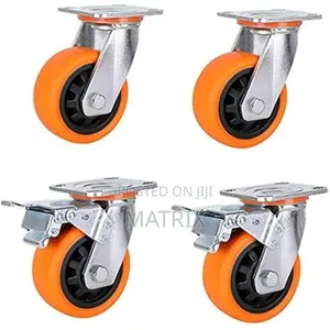 Heavy Duty 4-Inch Castors with Brakes