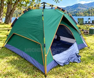 Spacious 4-Person Waterproof Family Camping Tent