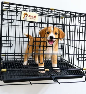 Heavy-Duty Foldable Metal Dog Cage - Secure Pet Crate