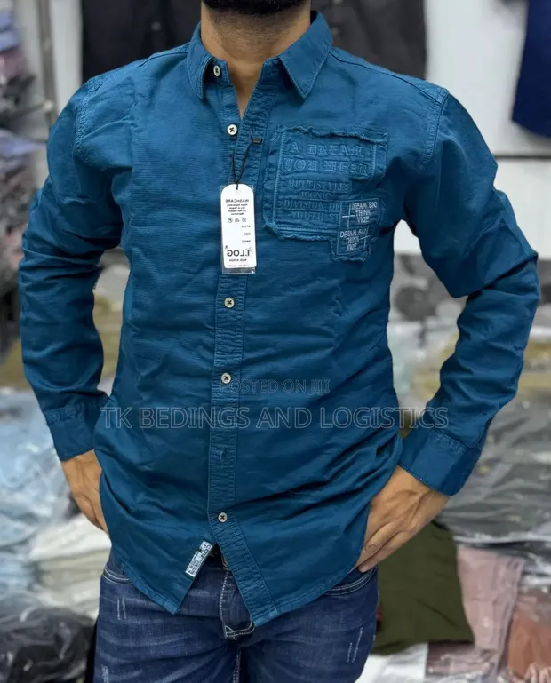 Men's Casual Cotton Dress Shirts - 1